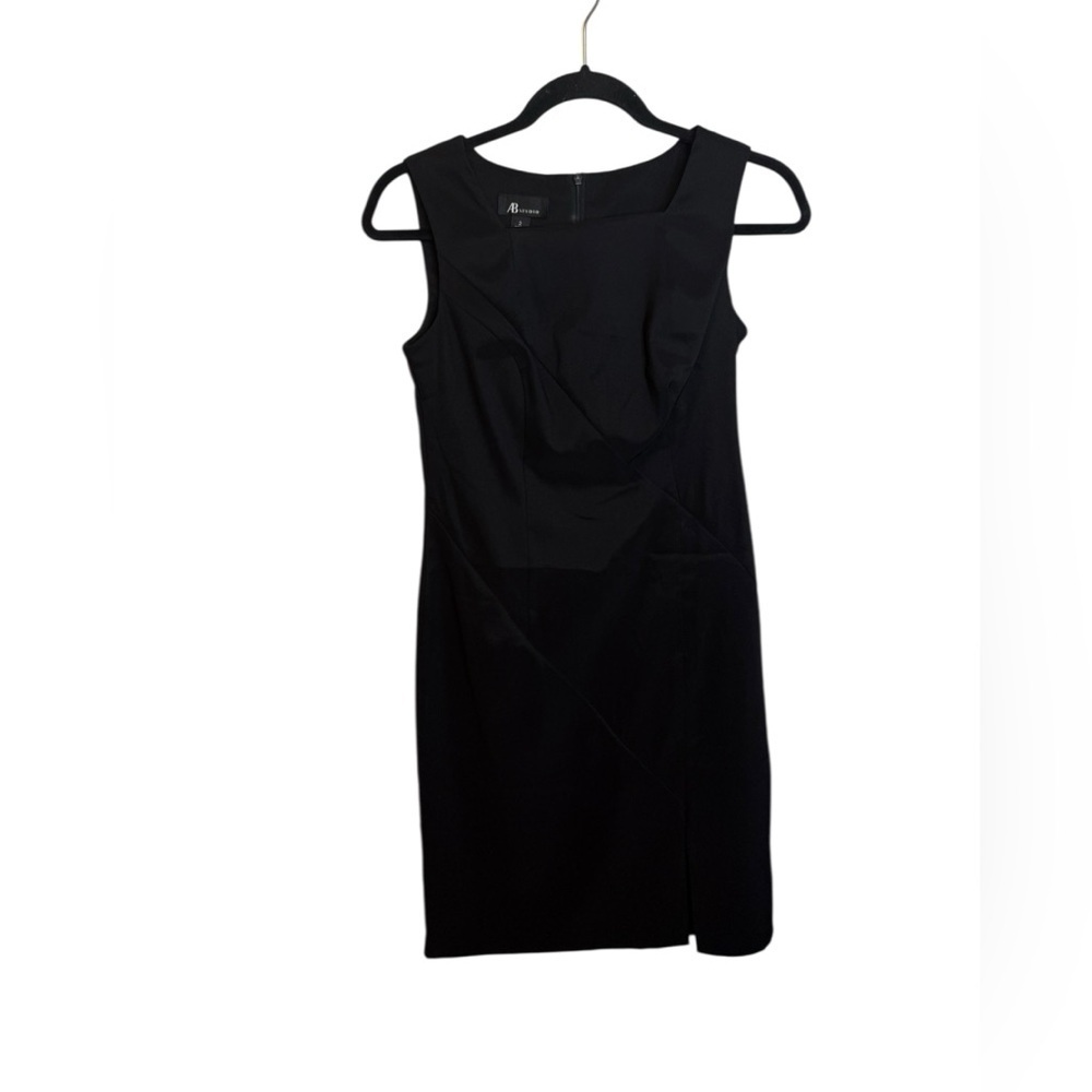 AB Studio Y2K Square Neck Little Black Dress